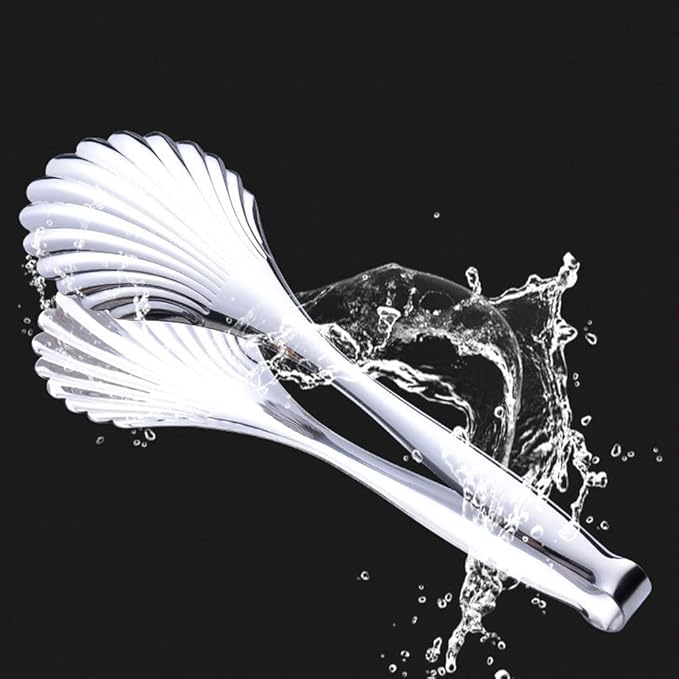 Buffet Cooking Serving Tongs, 12 inch Kirsite Catering Chef Food Salad BBQ Serving Utensils, Set of 2(stainless steel) (Stainless Steel)