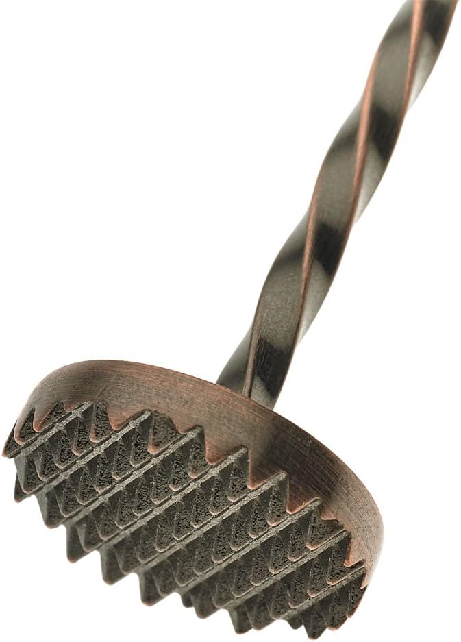 Barfly Bar Spoon, Muddler 11 13/16" (30 cm), Antique Copper