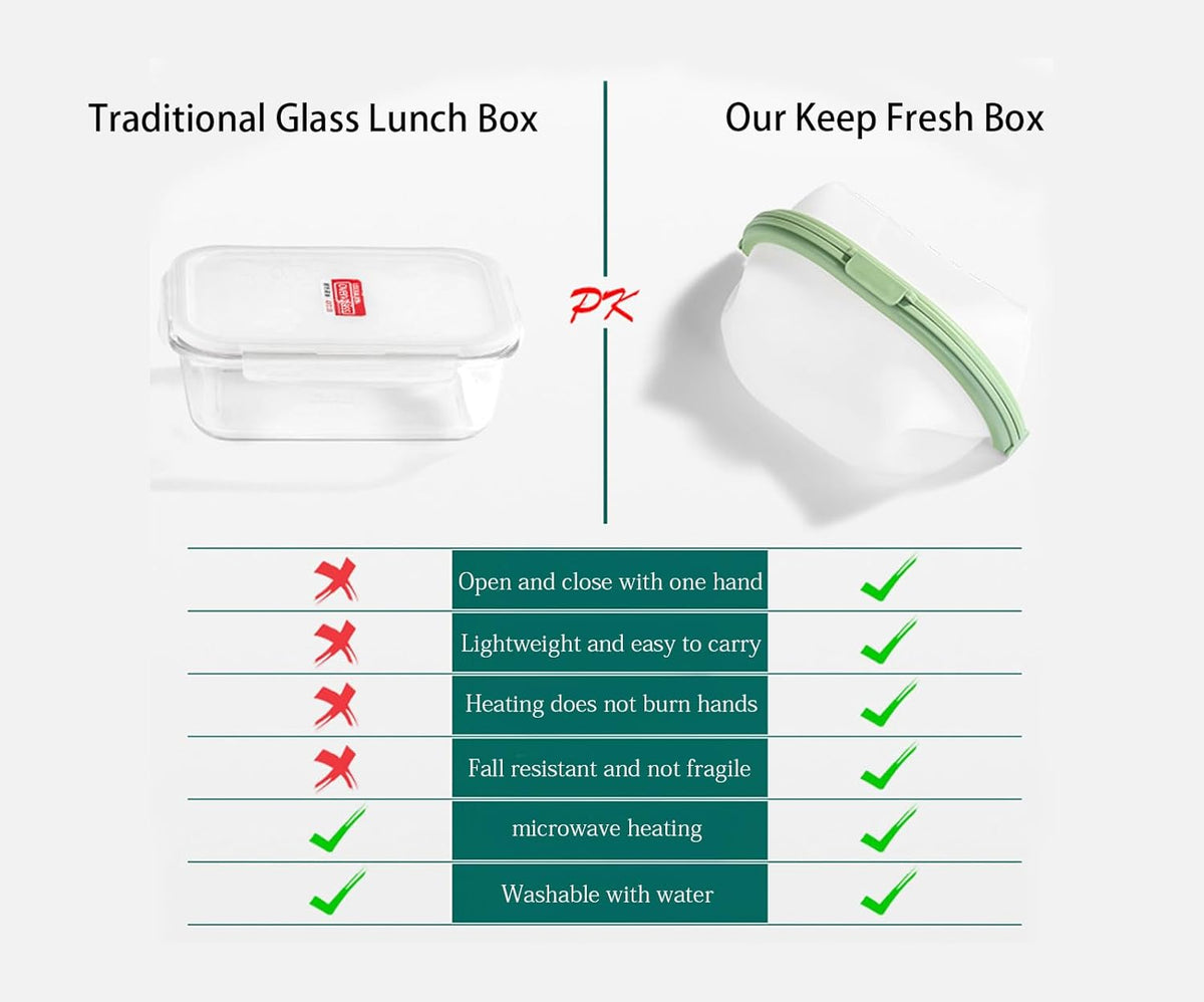 Reusable Silicone Food Storage Container Bags Microwave, Dishwasher and Freezer Safe Plastic Fruit, Marinate Meat, Cereal, Sandwich, Snack, Travel Items space gray