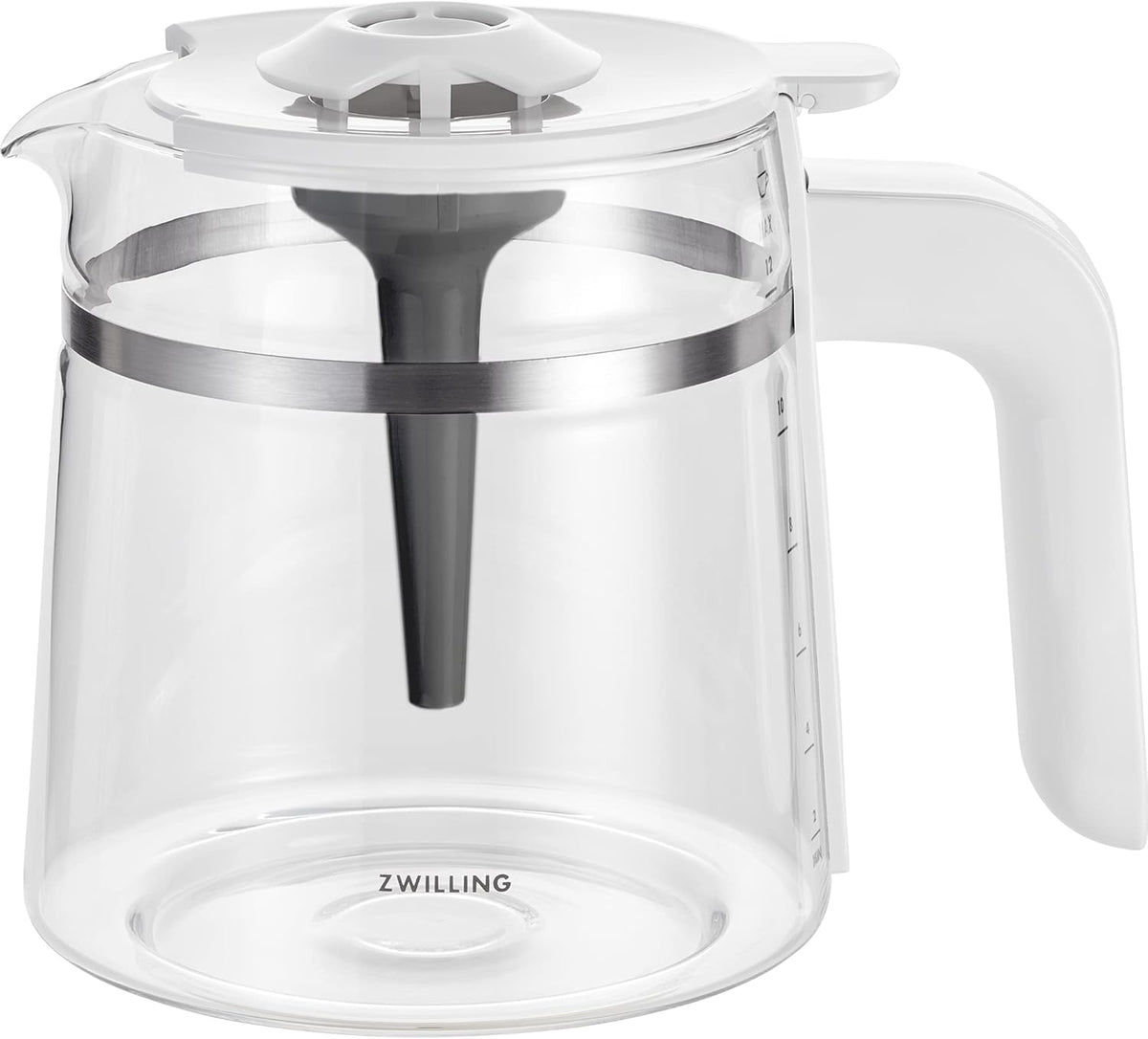 ZWILLING Enfinigy Glass Drip Coffee Maker 12 Cup, Awarded the SCA Golden Cup Standard, Silver