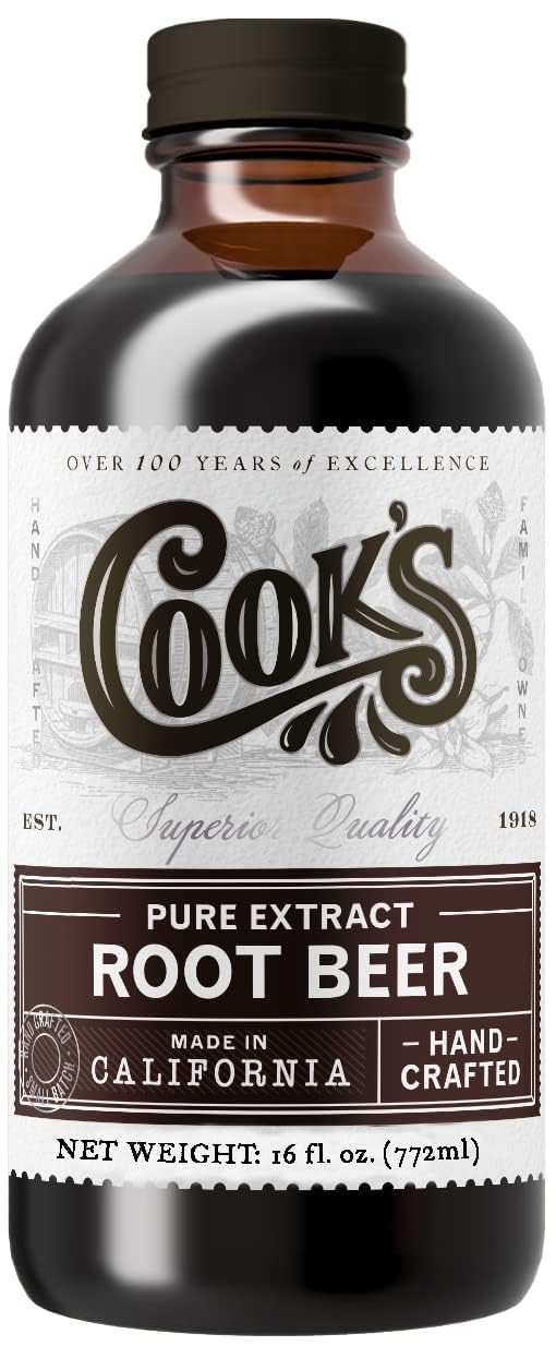 Cook's, Root Beer Extract Flavoring, For Root Beer Making and Baking, 16 Ounce