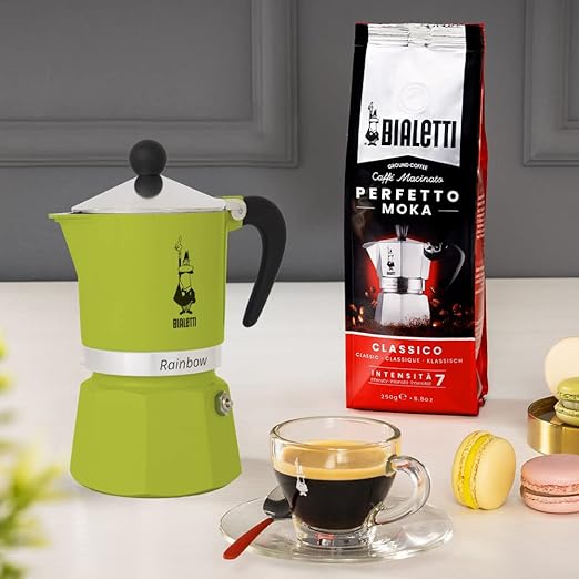 Bialetti 4973 Rainbow Espresso Maker, Green