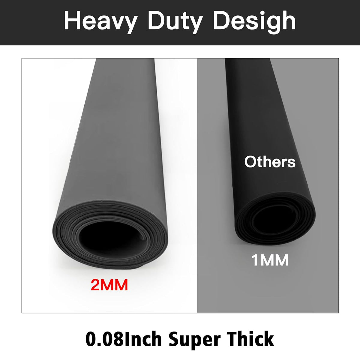 2MM Extra Thick Silicone Mats for Kitchen Counter, 35.4"x23.6" Kitchen Island Largest Heat-Resistant Baking Mat, Thicker Non-Slip Desk Protect Mat, Multipurpose Countertop Protector, Light Gray