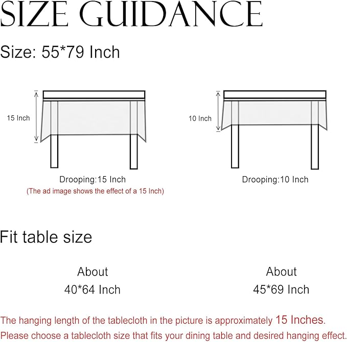 ISAENNE Designer French Red Tablecloth Rectangular,Fall Linen Table Cloth with Cashew Pattern,Stain Proof Decor Tablecloths for Dining Thanksgiving Kitchen Christmas,55"*79"-Chauffrey D