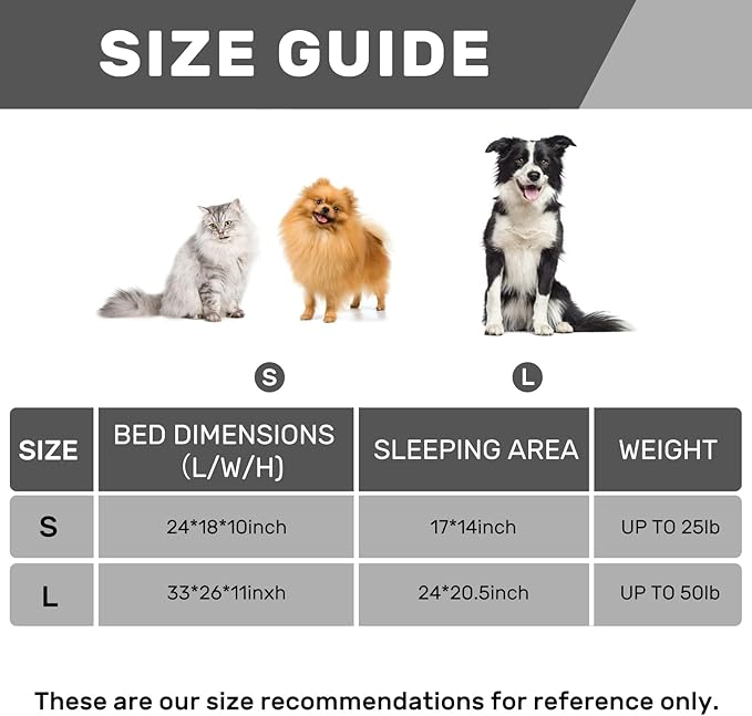 Hollypet Fluffy Plush Dog Cat Pet Couch Soft Calming Sofa Bed for Medium Small Cats and Dogs, Gray