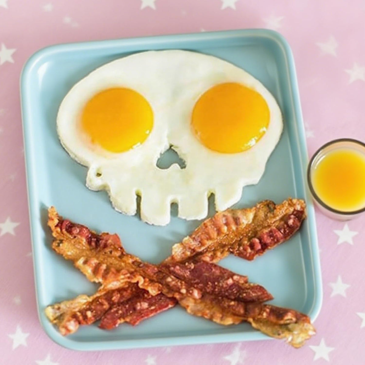 Halloween Horror Skull Egg Mold – Funny Silicone Skeleton Omelette & Pancake Maker, Fried Egg Cooking Mold for Spooky Breakfast, DIY Kitchen Gadget (1pc skull)