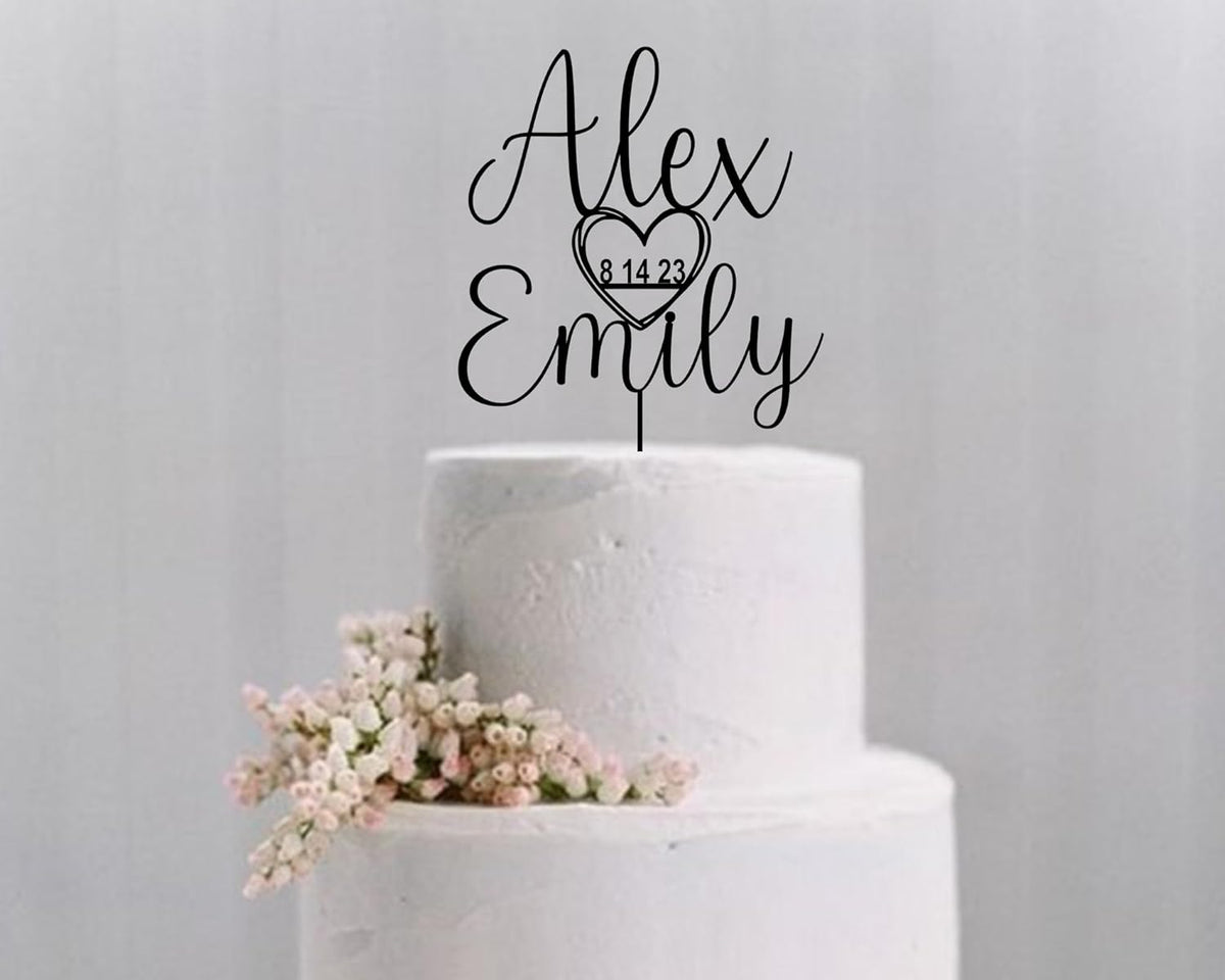 Wedding Cake Toppers, Wedding Cake Toppers Bride and Groom, Custom Cake Topper, Customize Your Own Anniversary Mr and Mrs Cake Topper