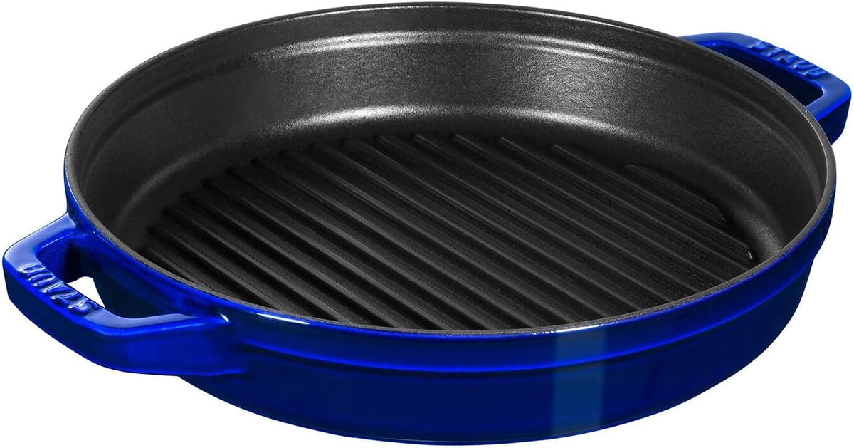 Staub Cast Iron 4-pc Stackable Set - Dark Blue