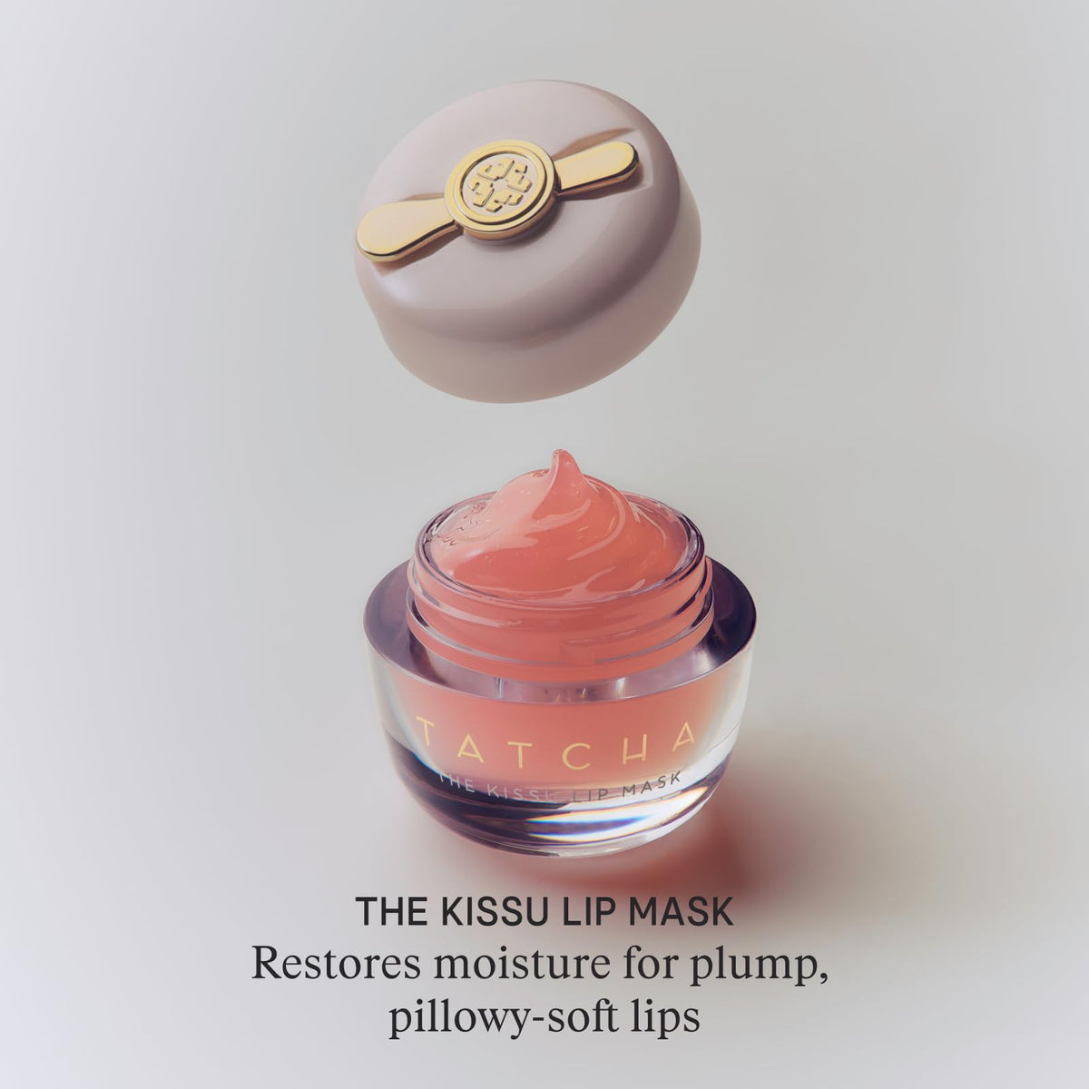 TATCHA Kissu Lip Mask, Visibly Plumps & Softens with Biomimetic Squalane