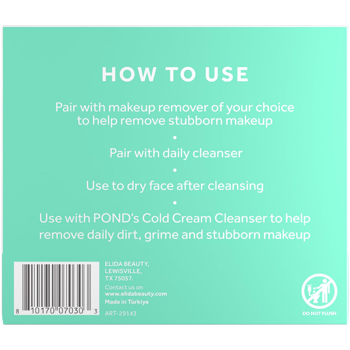 POND’S Disposable Face Towel 2-Pack (50 Per Box) – Ultra Soft Biobased Dry Face Towels – Clean & Hygienic Makeup Remover Wipes, Facial Cleansing, Exfoliating, Gentle on Sensitive Skin