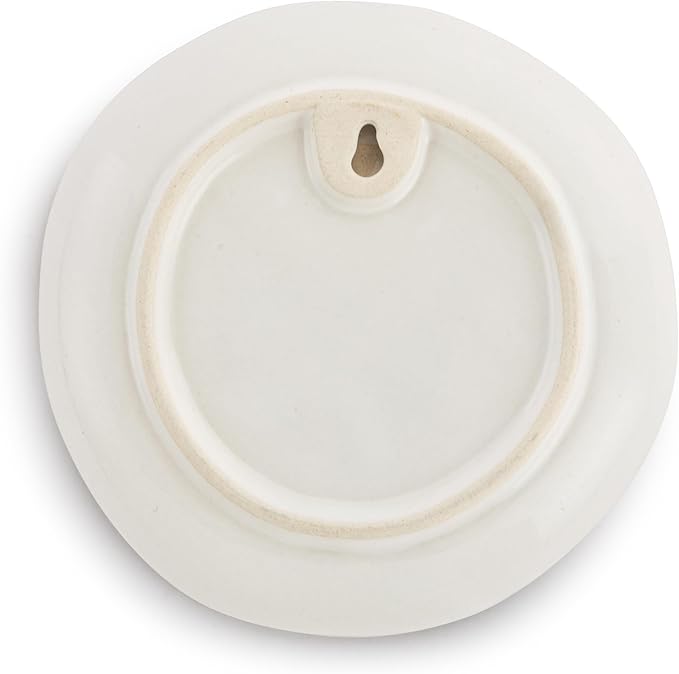 DEMDACO Decorative Serving Dining Dish Appetizer Plate, 5 Inch Ceramic Stoneware, Lemon