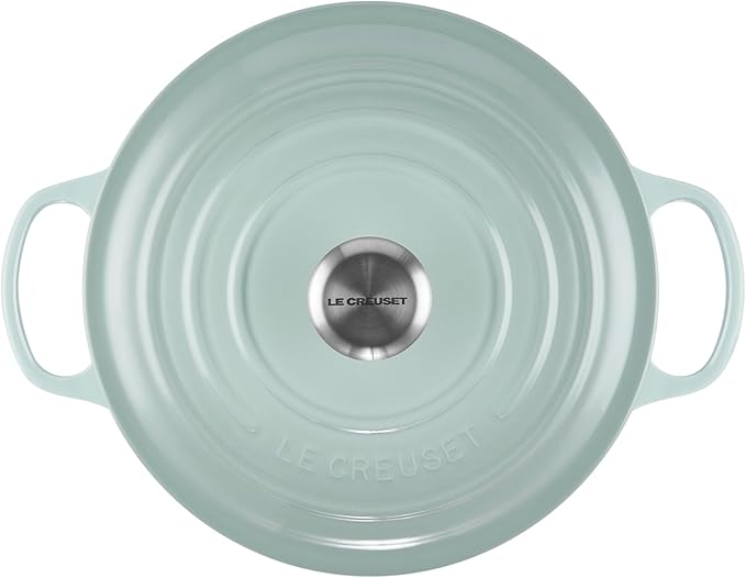 Le Creuset Enameled Cast Iron Signature Round Dutch Oven, 5.5 qt., Sea Salt