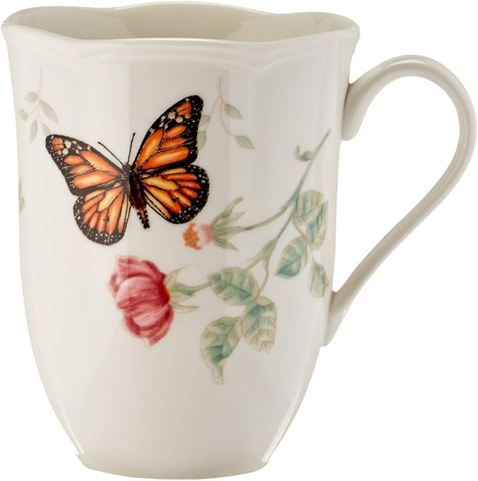 Lenox 6342794 Lenox Butterfly Meadow 18-Piece Dinnerware Set White