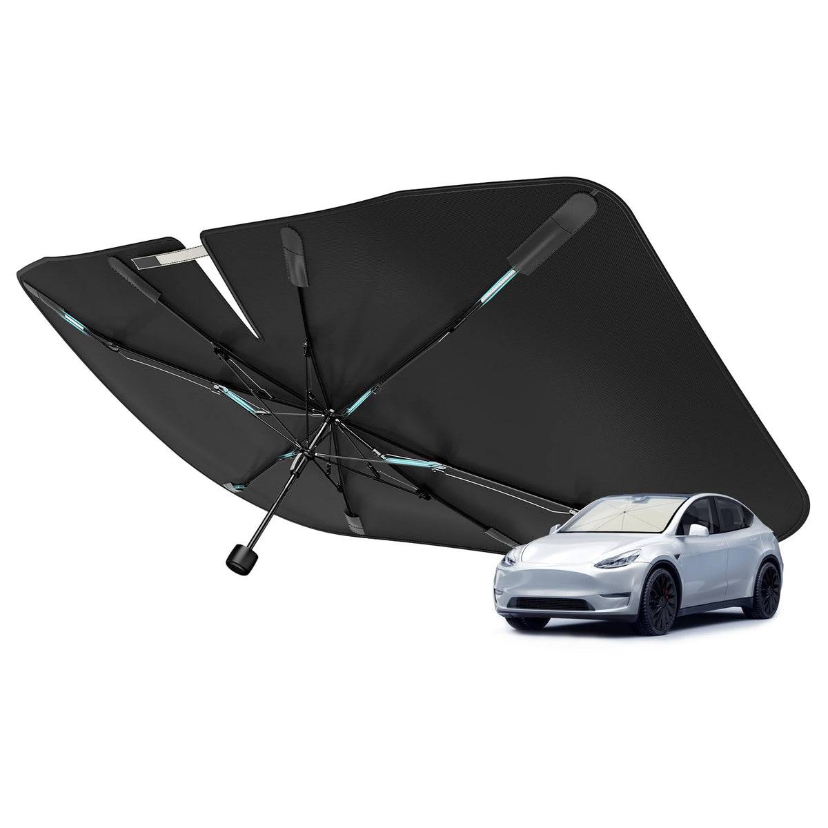 Nmoiss 2026 Windshield Sun Shade Umbrella [Vinyl Coating Heat Shield]