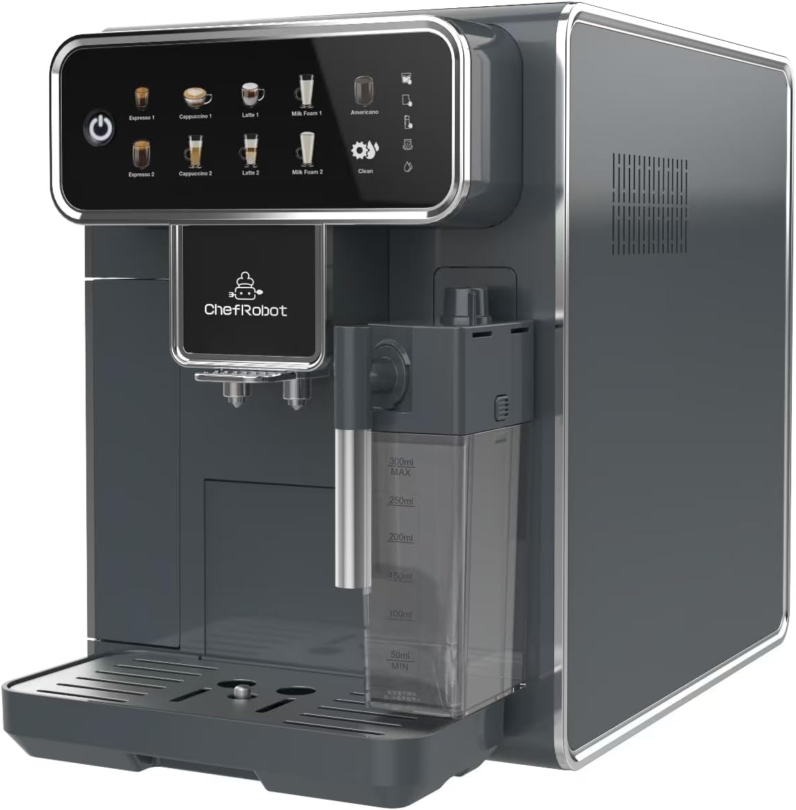 Fully Automatic Coffee Maker with Built-in 3-Level Grinder Expresso/Cappuccino/Latte/Americano Coffee Machines with Self-Cleaning Function 12 Cup Coffee Machine for Home/Office