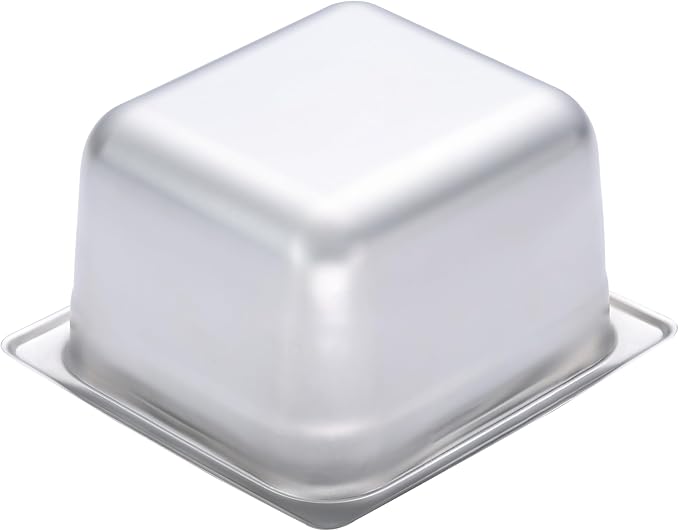 BIRDROCK HOME Stainless Steel Steam Table Pan - Hotel, Restaurant & Catering Supplies - 24 Gauge Steel, 1.8 qt Capacity - Meal Prep, Cooking, & Food Storage Container - 4" Depth, 1/6-Size (6 Pack)