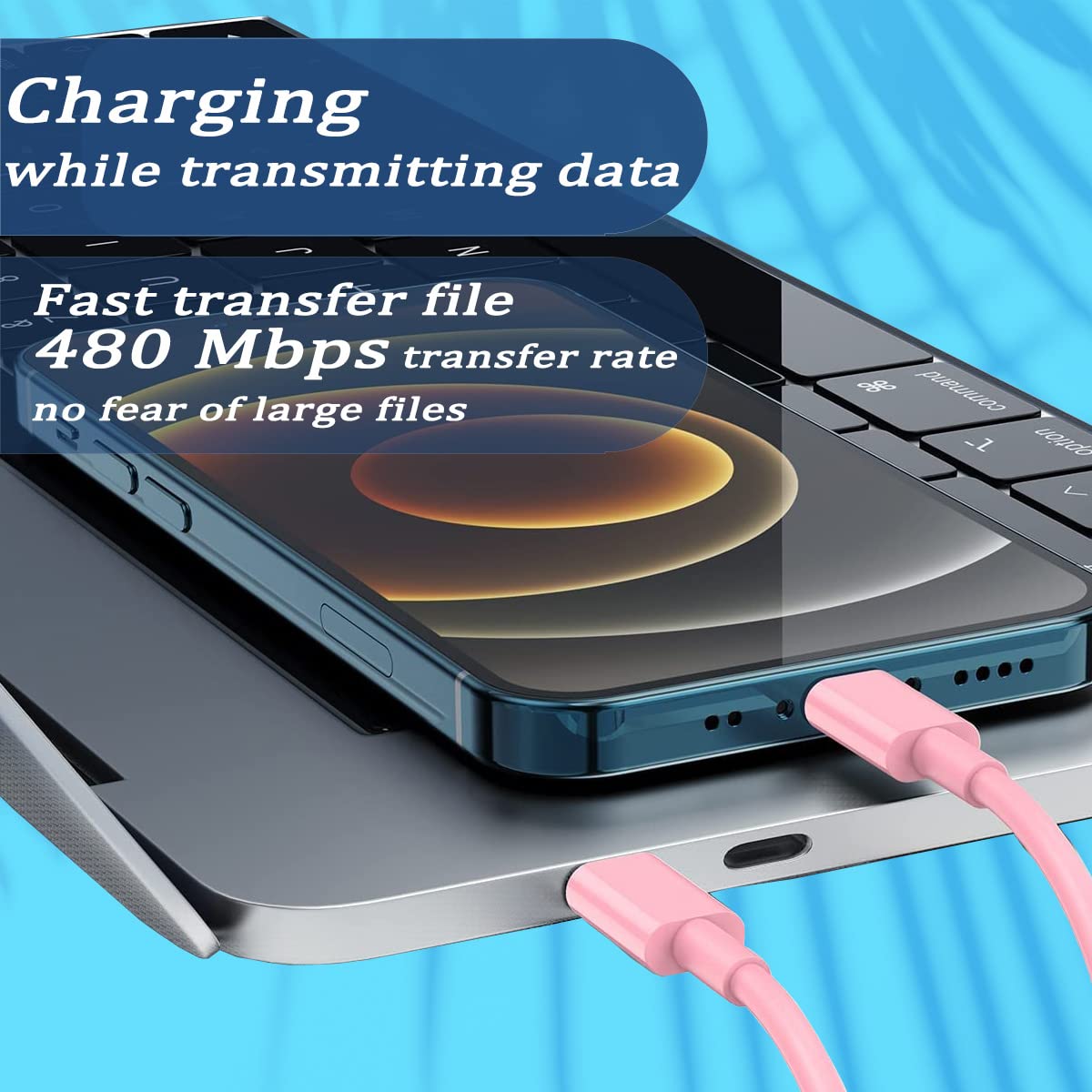 Multi USB Charging Adapter Cable Kit, USB C to iOS Adapter for Travel , Conversion Set USB & USB C to Male Micro /USB C/iOS Adapter, Data Transfer, Card Storage, Tray Eject Pin, Phone Holder (pink)