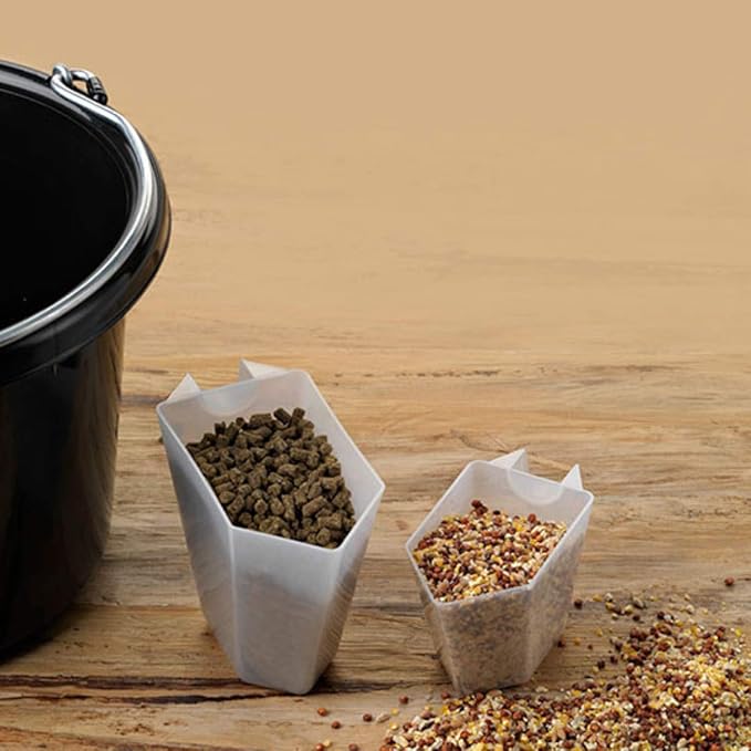 Plastic Measuring Scoop, 4 teaspoon (20 cc | 20 mL) Long Handle Spoons for Powders, Granules, Coffee, Pet Food, Baking Supplies, Protein and Other Dry Goods, BPA Free (Set of 100)