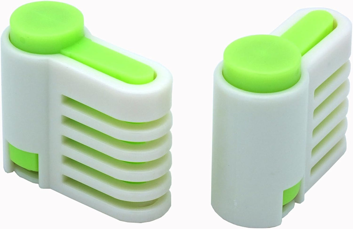 2PCS DIY Cake Slicer, Stratification Auxiliary, Bread Slice, Toast Cut, 5 Layers Leveler Slicer, Kitchen Fixator Tool (2, Green)