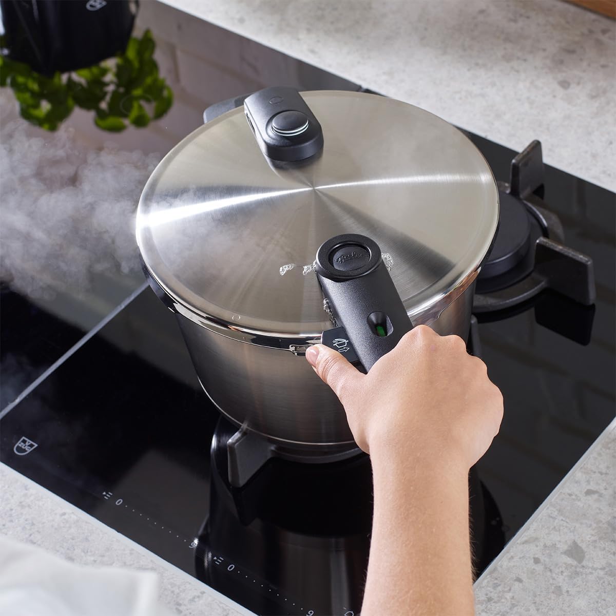 Fissler Vitaquick Premium Pressure Cooker Set, 8.5 Quart and Glass Lid