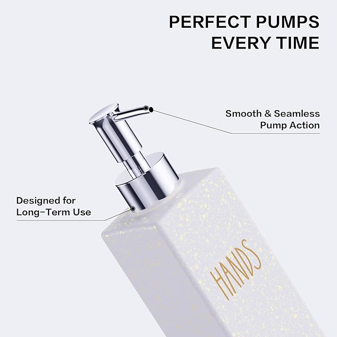 Cisily Dish Soap Dispenser, 12 fl oz Kitchen Soap Dispensers with Sponge Holder, Stainless Steel Pump Glass Kitchen Soap Dispenser Set, Hand and Dish Soap Bottle Set, Kitchen Decor Accessories