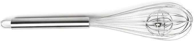 Fox Run Basket Cage Whisk, 2.75 x 2.75 x 12.5 inches, Metallic