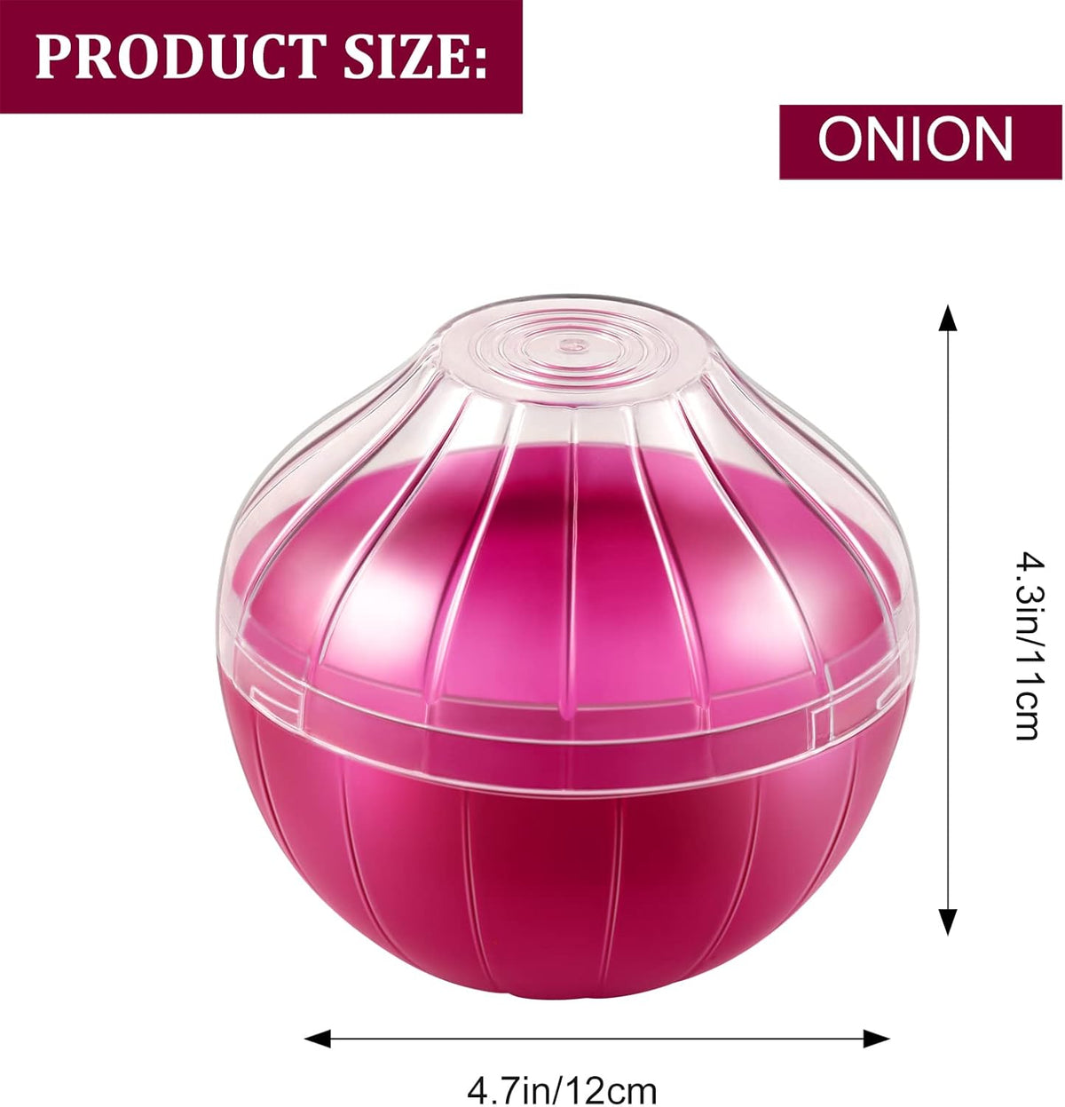 Onion Storage Containers, Reusable Onion Keeper for Refrigerator, Individual Onion Saver Holder Organizer for Fridge to Keep Onion Fresh