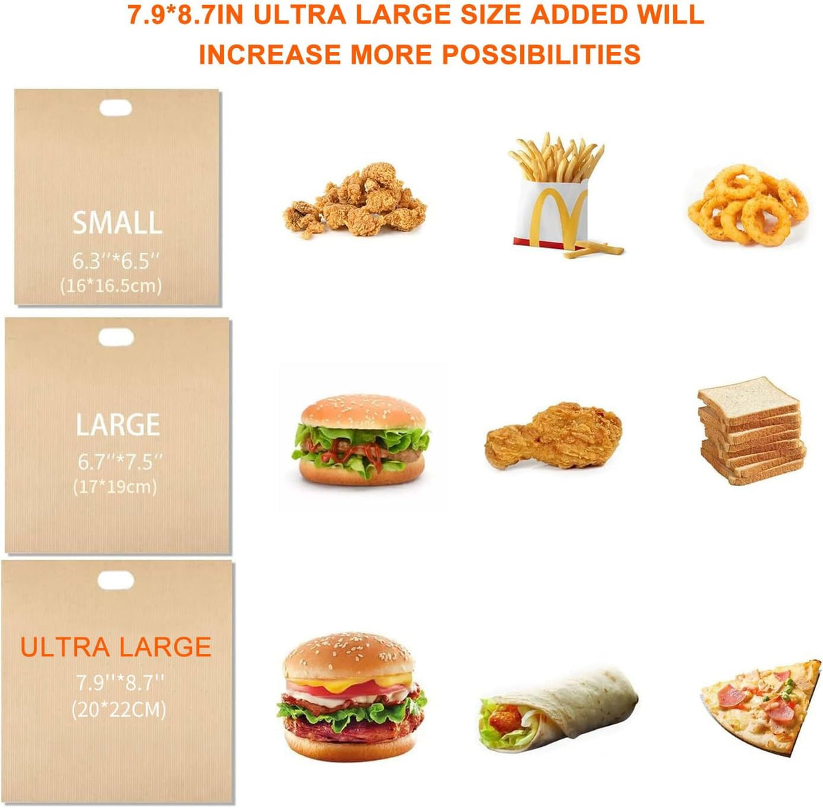 8 Pack Toaster Bags Nonstick Reusable Easy to Clean for Grilled Cheese Sandwiches Toast Bread Snacks (8)