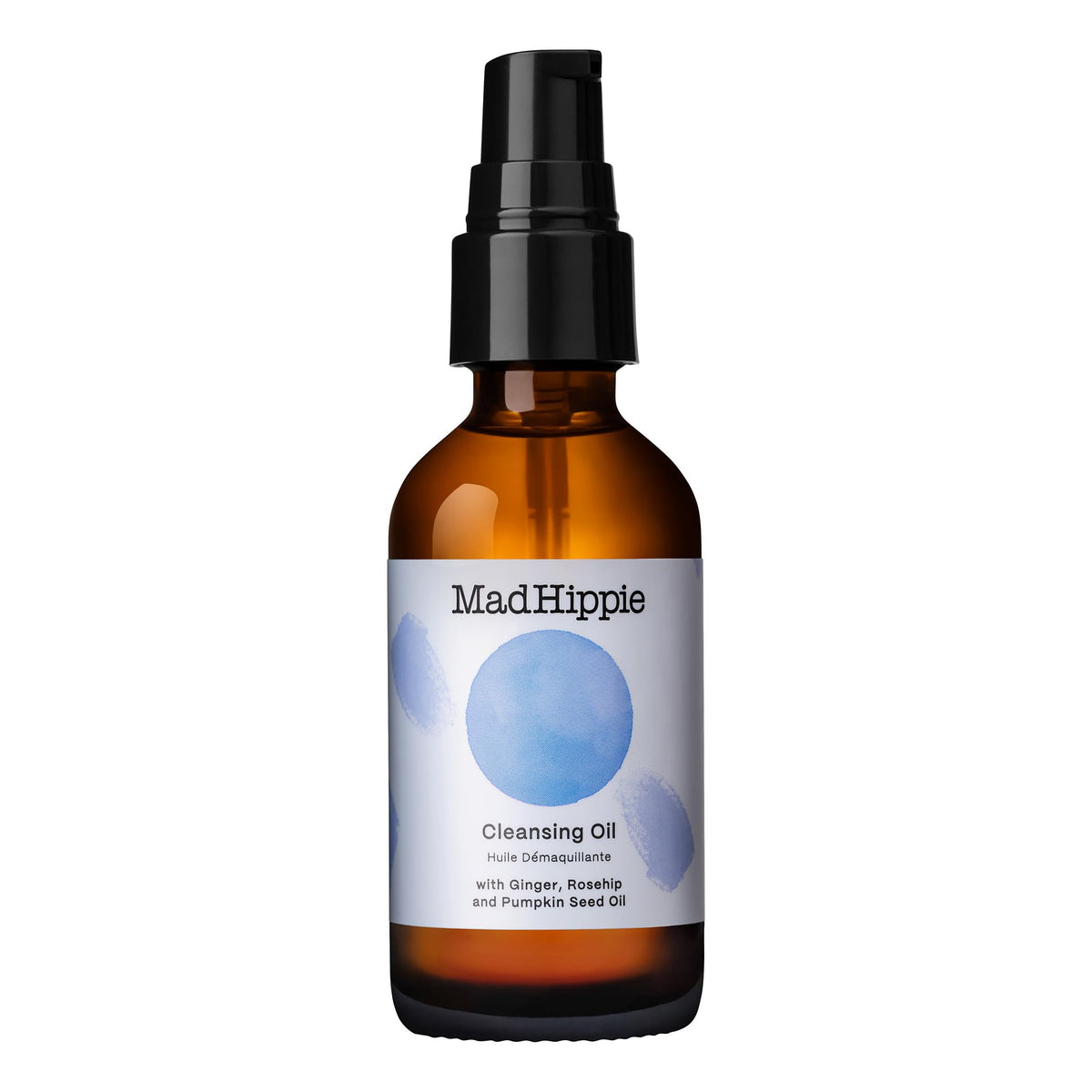 Mad Hippie Cleansing Oil for Face - Deep Cleansing Facial Cleanser & Makeup Remover for Dry, Sensitive, Acne-Prone Skin with Vitamin C-Rich Rosehip Oil, 2 Fl Oz