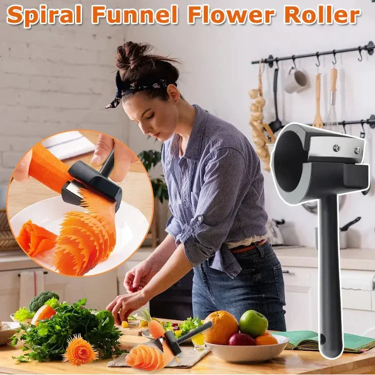 🔥Ramadan Promotion✨ Spiral Funnel Flower Roller