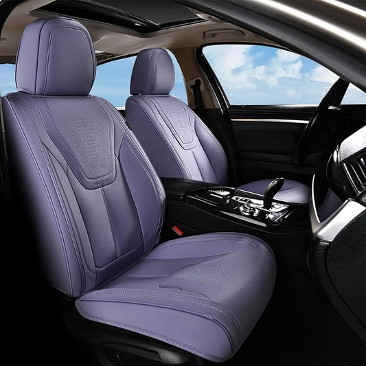 FLORICH Car Seat Covers, Premium Leatherette Car Seat Covers Front Seats, Automotive Vehicle Seat Cushions, Waterproof Seat Protectors for Sedans Cars SUV Trucks, Purple