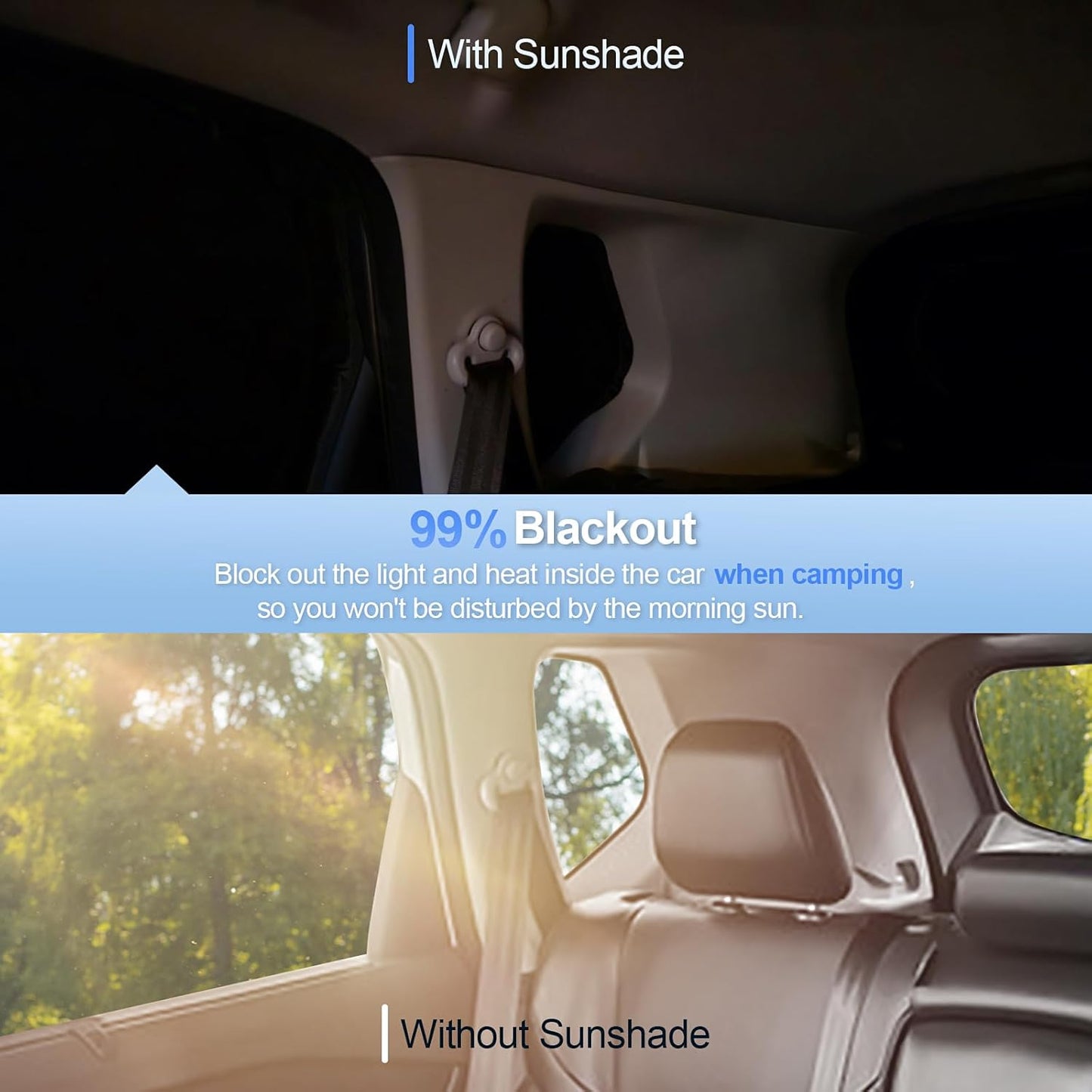 8pcs Car Window Shades for Volvo XC60 2018-2024 2025 Accessories,Windshield Side Rear Full Sunshade,Sun Visor UV Blocking, Privacy Protection and Blackout for Camping Outdoor