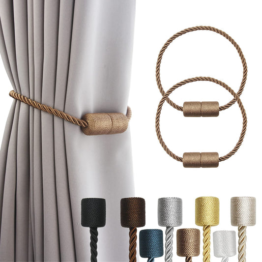 Magnetic Curtain Tiebacks Holdbacks Decorative Tie Backs for Windows Porlau