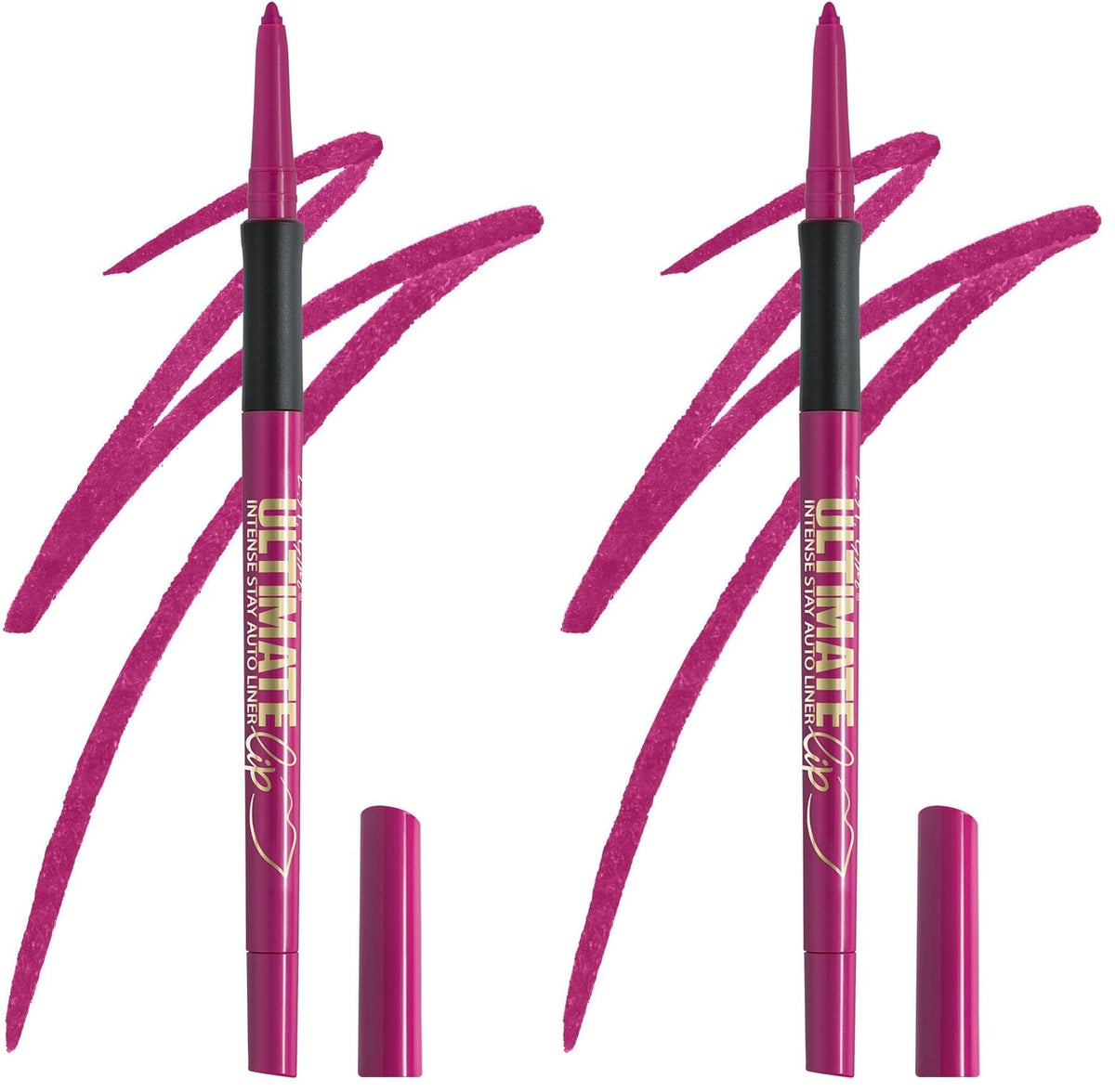 L.A. Girl Ultimate Intense Stay Auto Lipliner, Boundless Berry GP397 (Pack of 2)