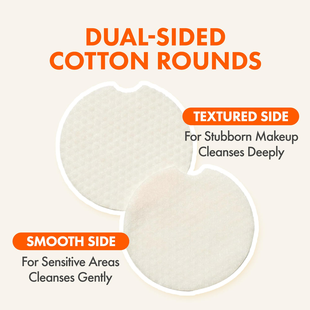 DERMALOGY by NEOGENLAB Carrot Deep Clear Remover Oil Pad (60 Pads) - Facial Oil Make Up Remover Cotton Pad for Sensitive Skin, Gently Removes Waterproof Makeup & Impurities, Alcohol-Free