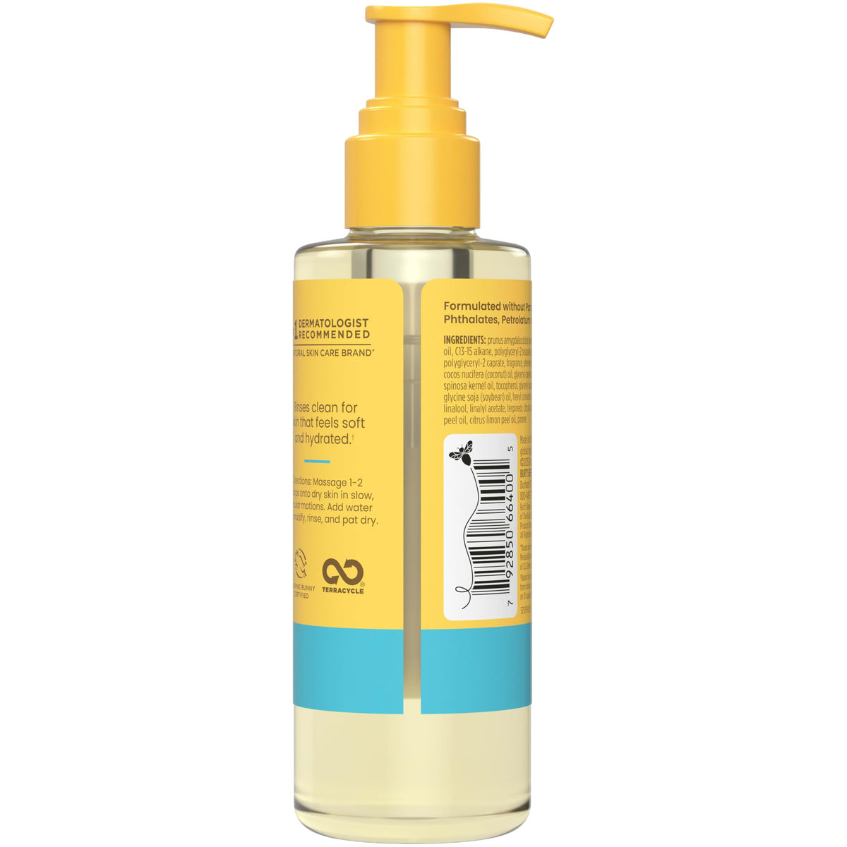 Burt's Bees Makeup Removing Cleansing Oil; Normal and Dry Skin; Safe for Sensitive Skin; Coconut and Argan Oils; Does Not Clog Pores; Hydrates, Nourishes; Non Greasy; Convenient Pump;(1) 5 Fl. Oz.