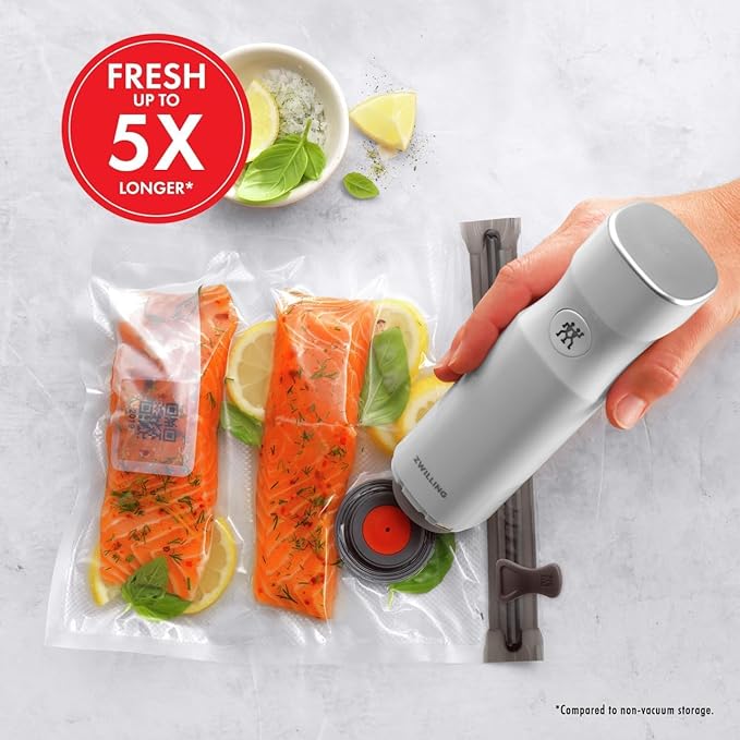 ZWILLING Fresh & Save Handheld Vacuum Sealer Machine for Easy Storage