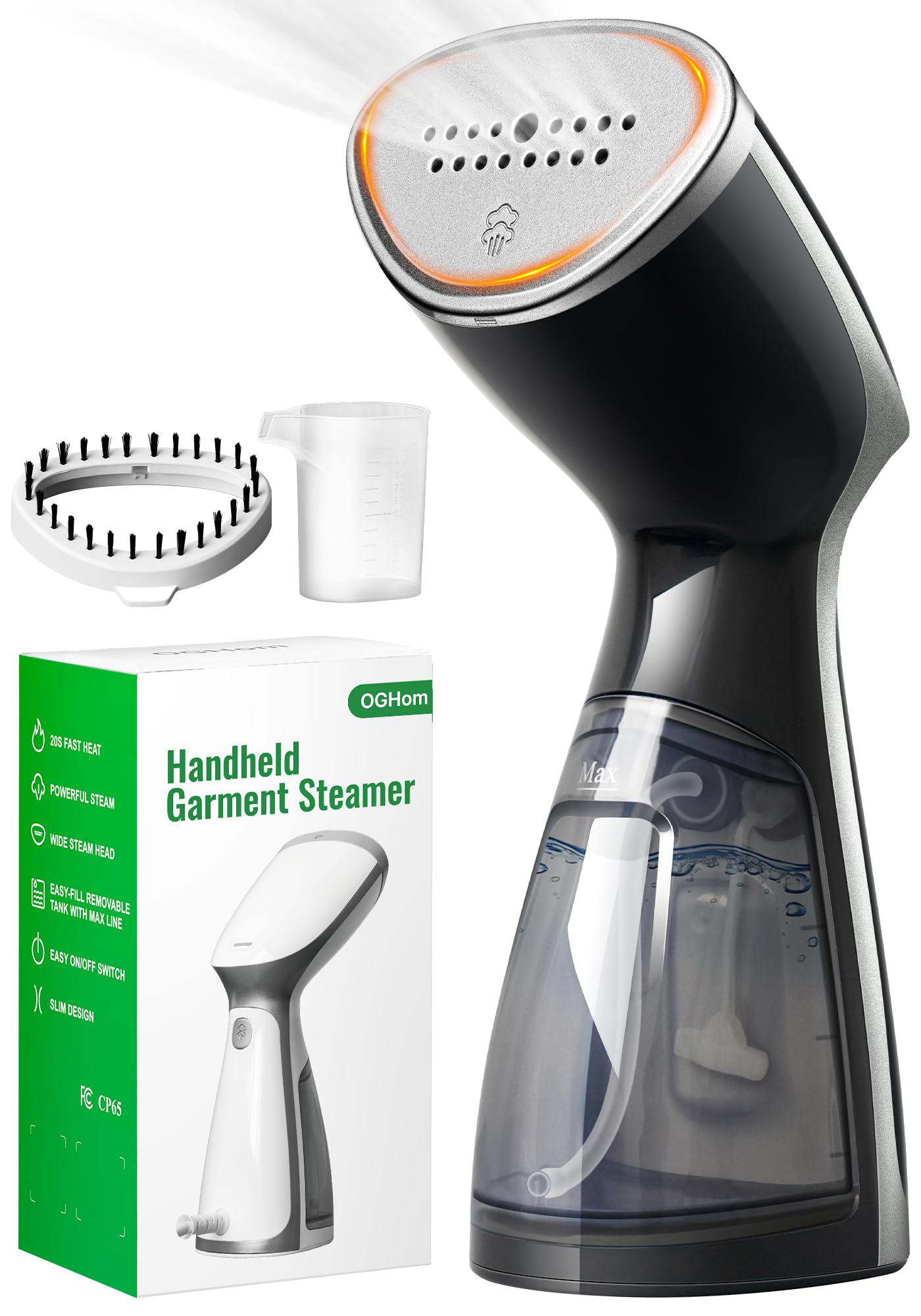 OGHom Portable Travel Handheld Steamer for Clothes, Garment Wrinkle Remover