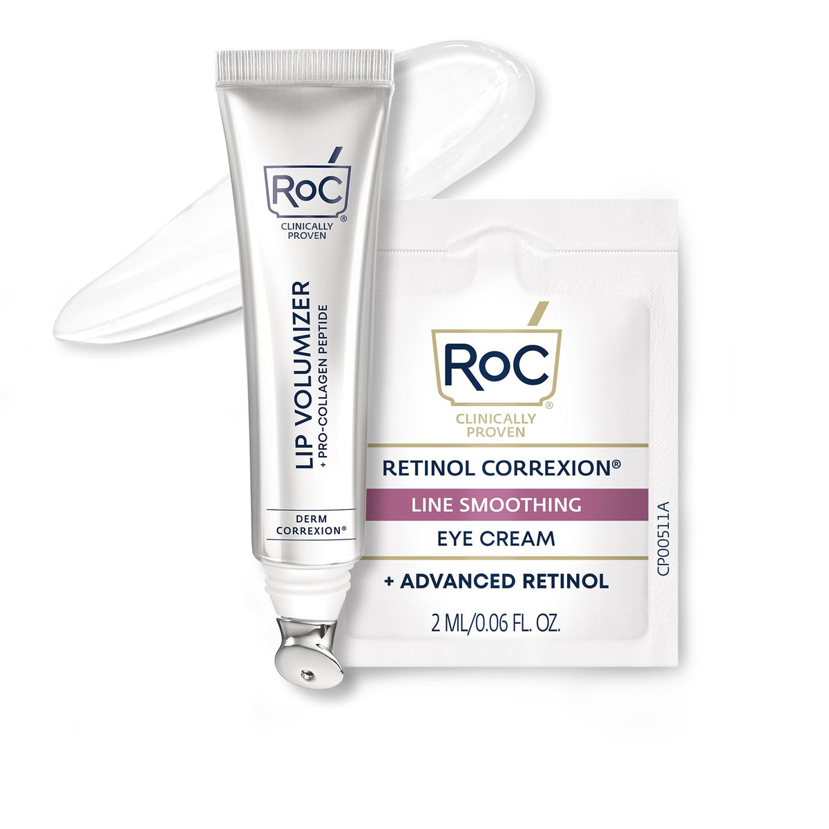 RoC Derm Correxion Lip Volumizer, Hyaluronic Acid Lip Plumper Serum 0.34oz
