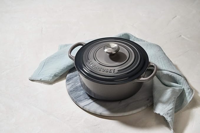 Le Creuset Enameled Cast Iron Signature Round Dutch Oven, 9 qt., Oyster