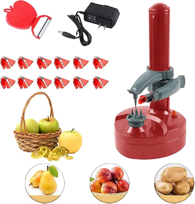 Electric Potato Peeler - Kitchen Automatic Rotating Peeling Tool for Fruit & Vegetable