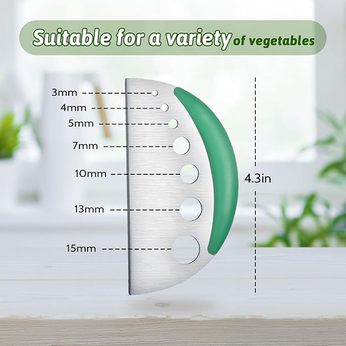 Herb Scissors SaladScissors, Upgrade HerbScissors with 5 Blades and Cover + 2 Brush, Kitchen SaladScissors with Herb Stripping, MultiScissors HerbCutter, Smart Cutter FoodScissors Chopper, Green