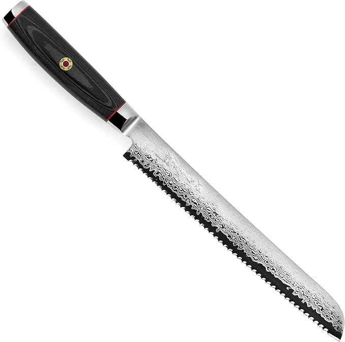 Enso SG2 Bread Knife - Made in Japan - 101 Layer Stainless Damascus, 9"