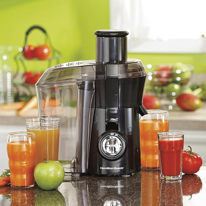 Hamilton Beach 67601 Big Mouth Juice Extractor, Black (Discontinued)