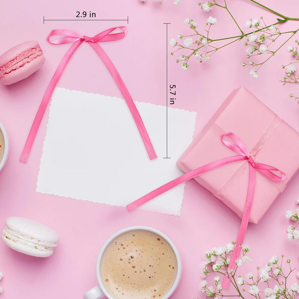 20 Pcs Pink Bow Cake Toppers Bowknot Cupcake Topper Bowtie Cake Decoration Ribbon Bows Picks Pink Bow Coquette Birthday Decorations for Girls Princess Bridal Shower Birthday Wedding Party