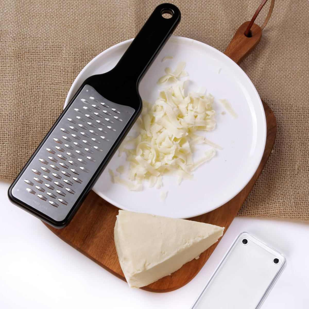 LHS Cheese Grater Ribbon Blade for Hard Cheese, Apple, Carrot, Zucchini and Chocolate, Stainless Steel Kitchen Tool Grater