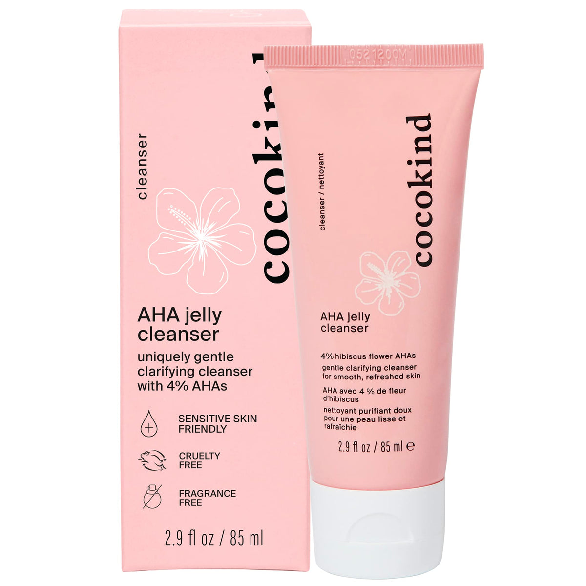 Cocokind AHA Jelly Cleanser, 2.9 Fl Oz