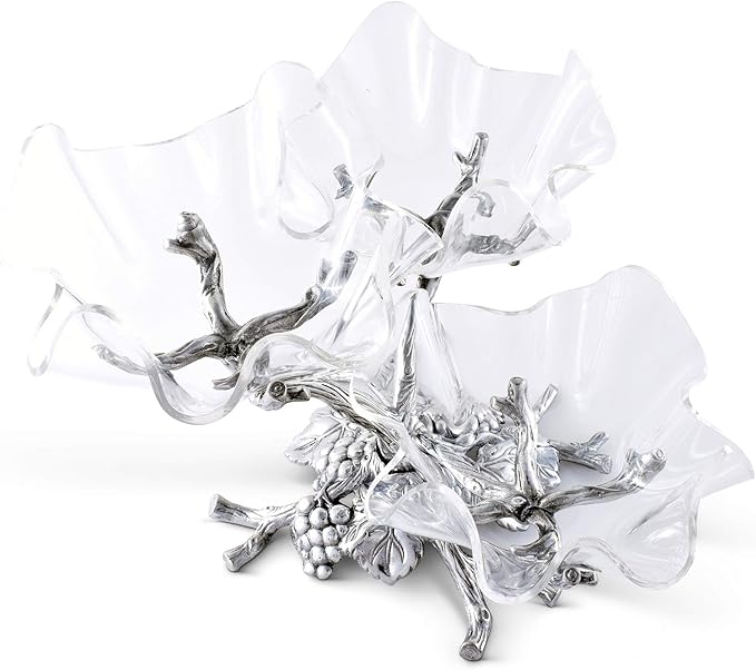 Arthur Court Grape 3-Tier Acrylic Bowl Stand