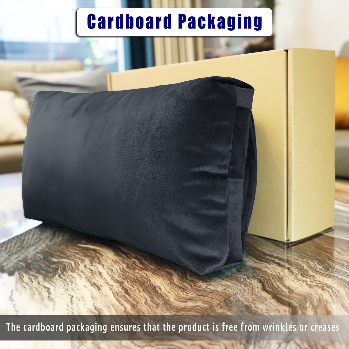 AmazeCov Velvet Recliner Headrest Pillow, Non-Slip Neck Support, Black