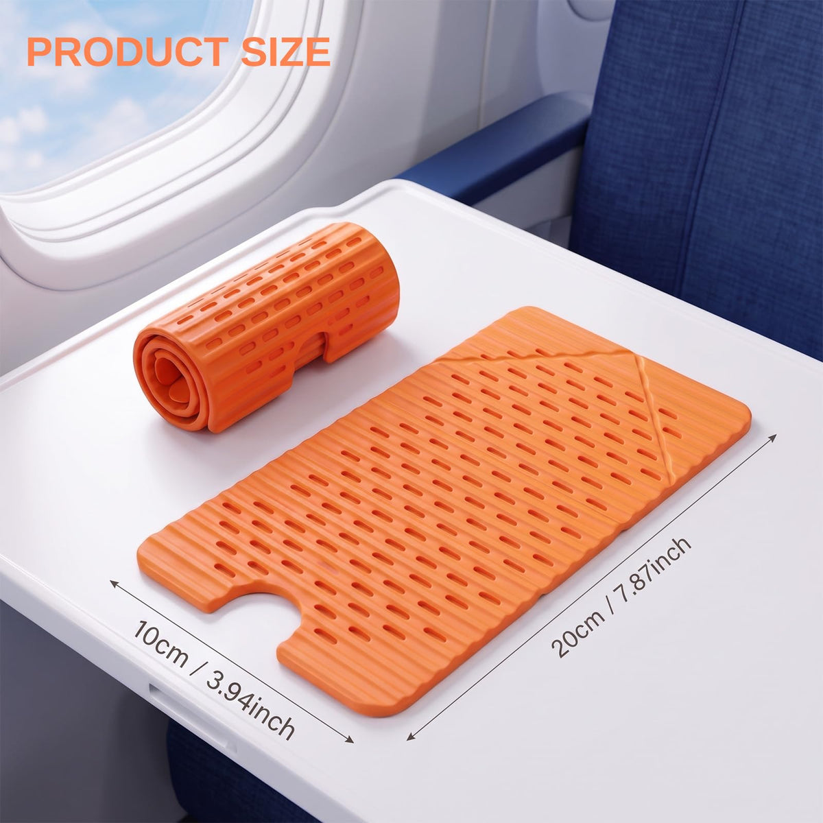 Airplane Phone Holder, Silicone Foldable Phone Stand for Desk and Travel